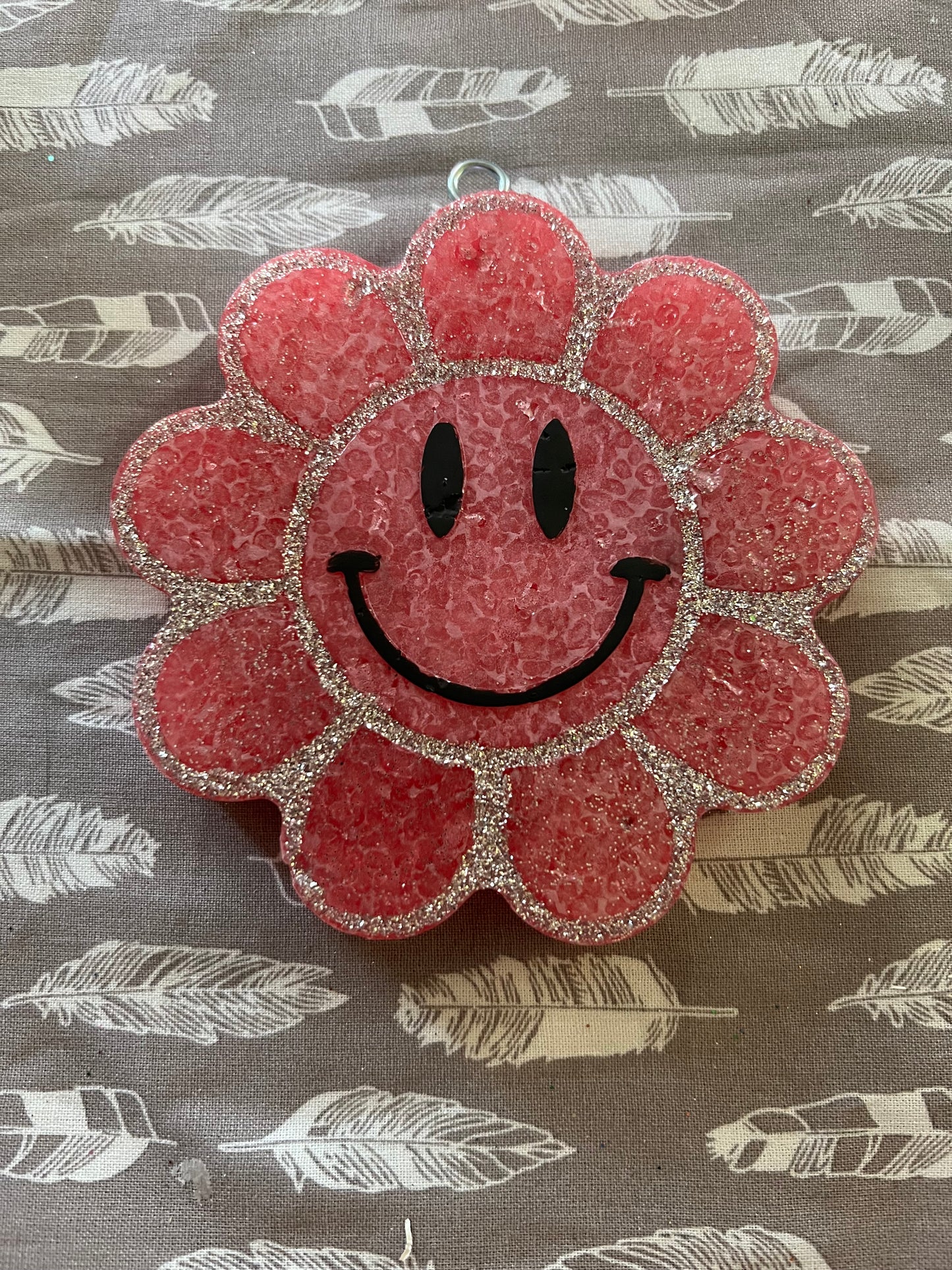 Smiley Flower Car Freshie