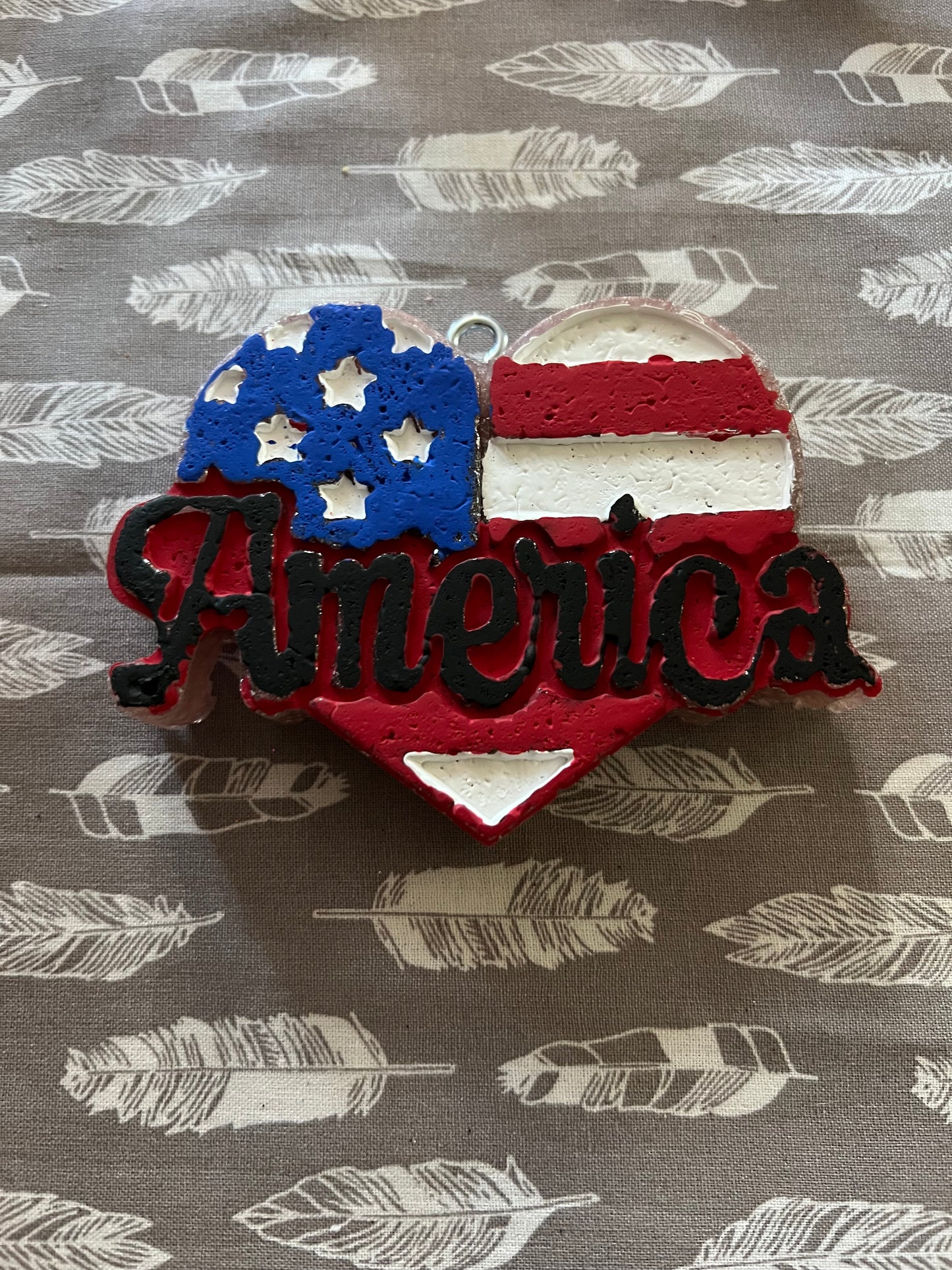 America Heart Car Freshie