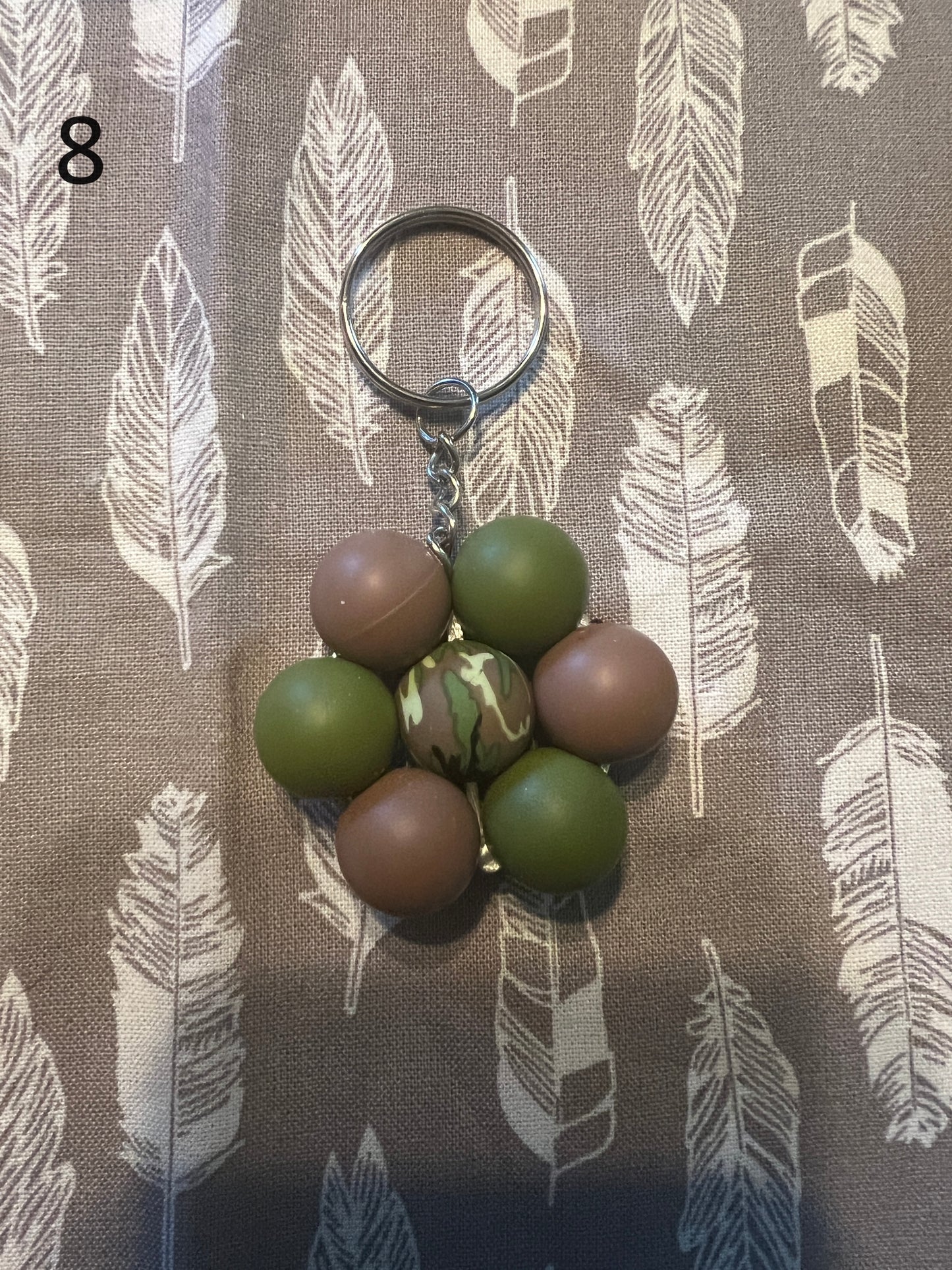 Premade Flower Keychain