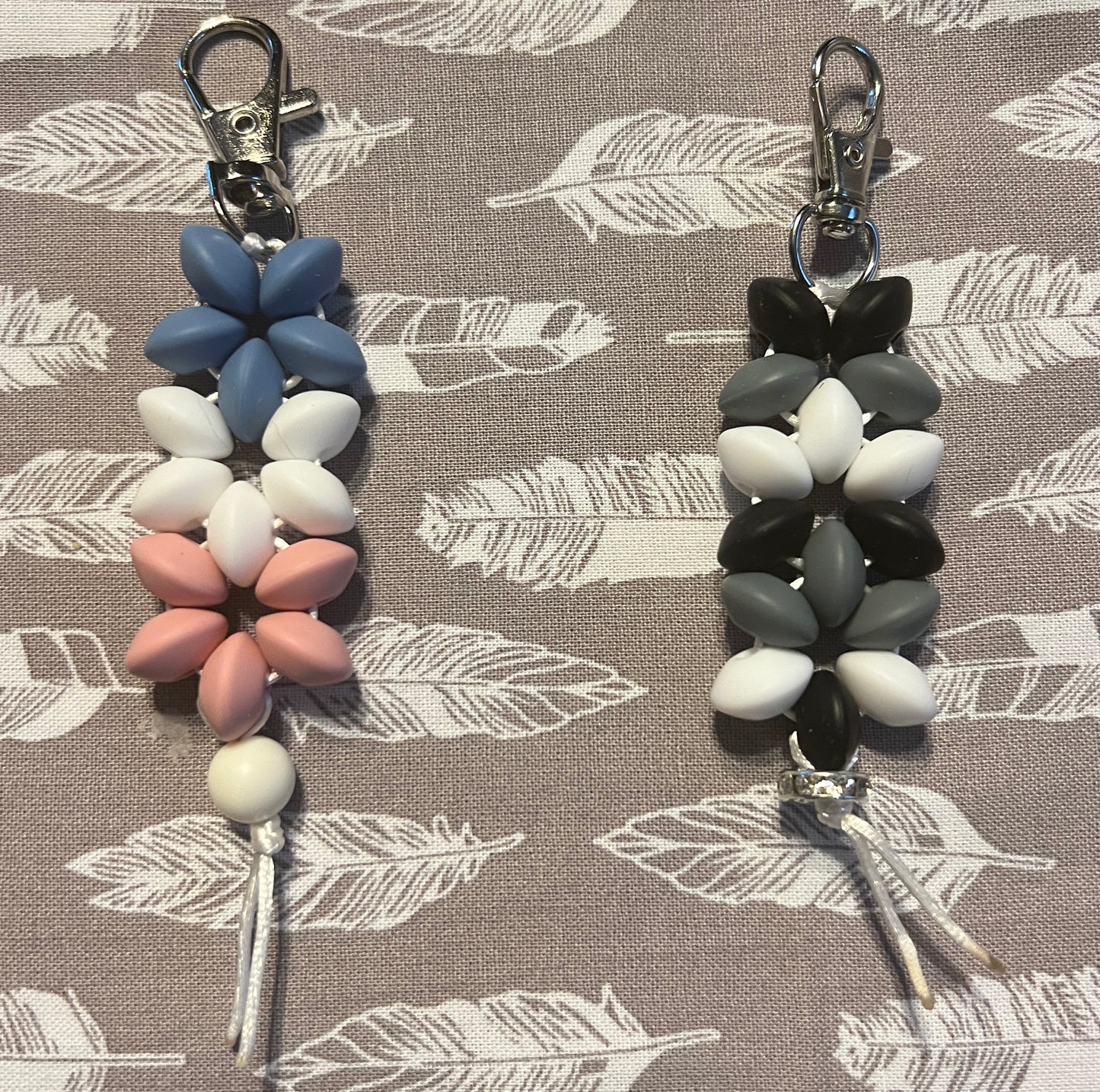 Custom 3 Lentil Flower Keychains