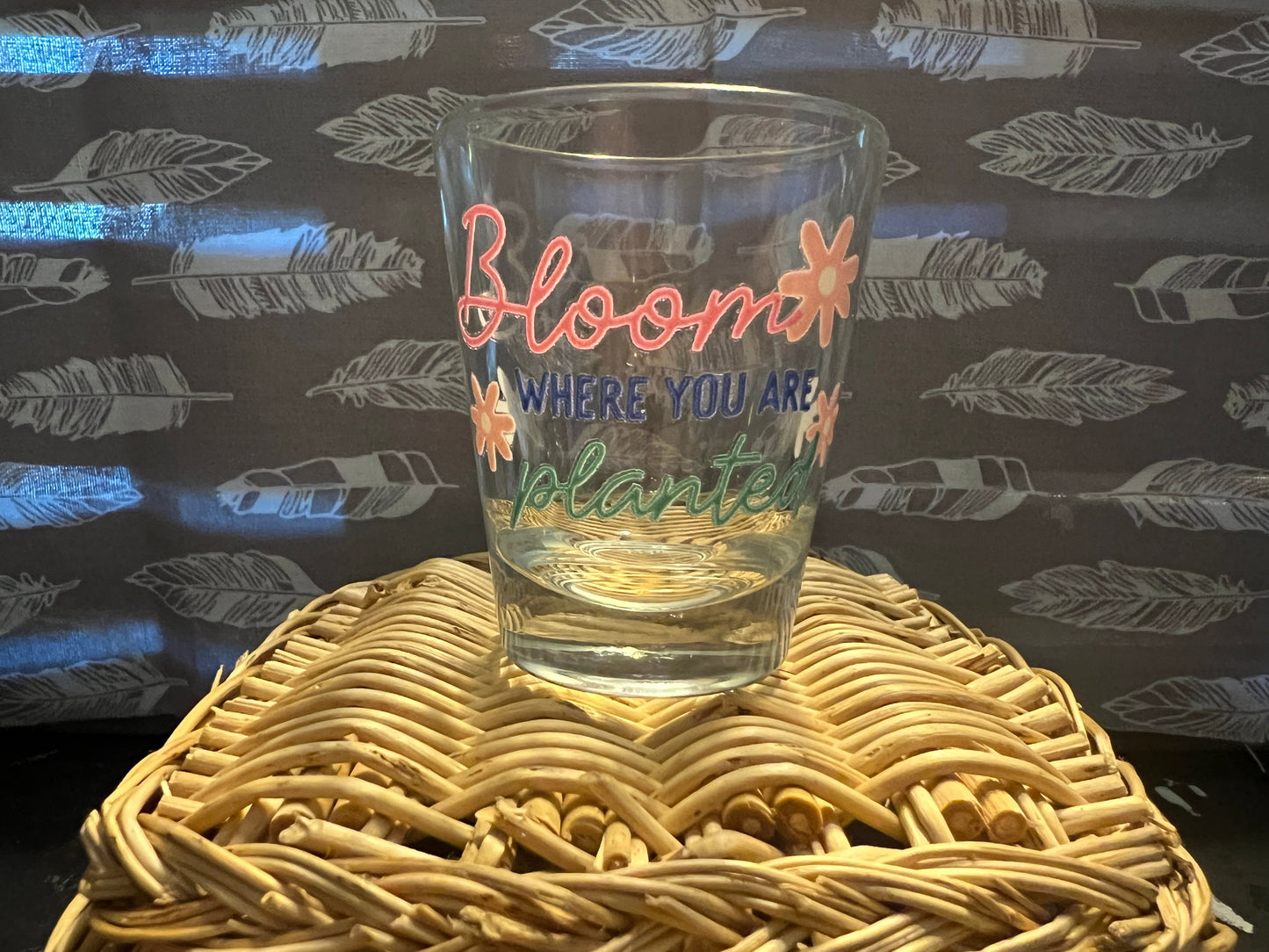 Round Shot Glass with Decal