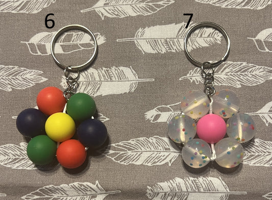 Custom Flower Keychain